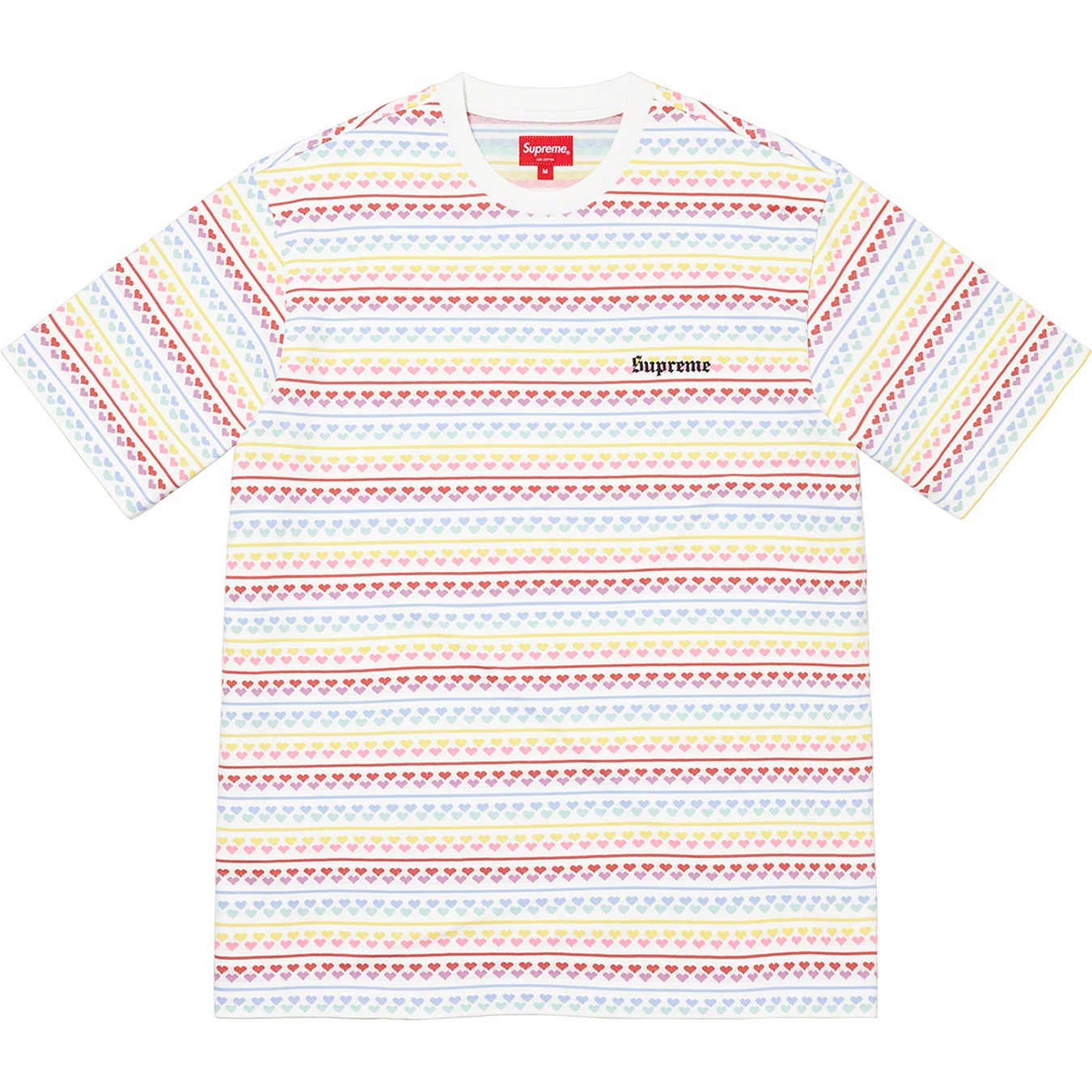 Hearts Jacquard S/S Top view 3